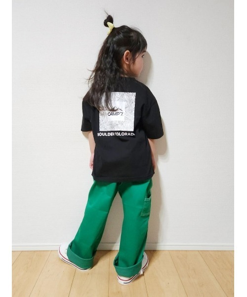 CAMP7（キャンプセブン）の「【CAMP7】モチーフロゴＴシャツ（Tシャツ/カットソー・キッズ・ブラック/グリーン・130/150/140/120/160/105）」の10枚目の写真