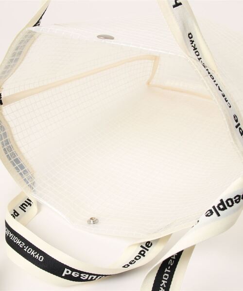 beautiful people(ビューティフルピープル)の「beautiful people plaid vinyl logo tape shoulder bag 1000611931(ショルダーバッグ・レディース・クリア・FREE)」の4枚目の写真