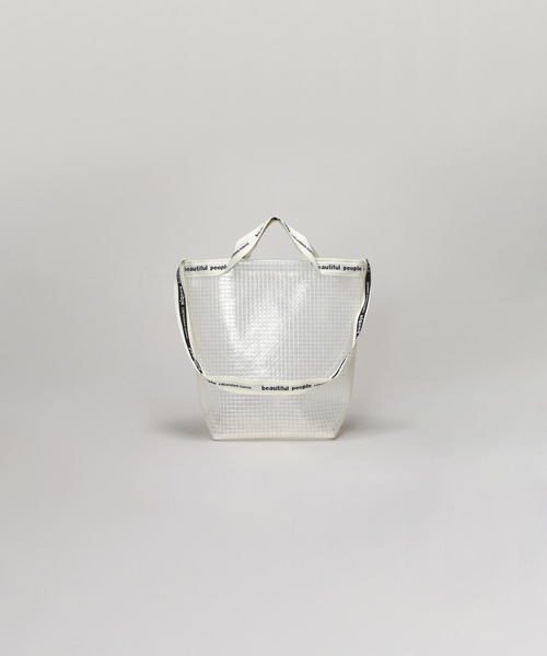 beautiful people(ビューティフルピープル)の「beautiful people plaid vinyl logo tape shoulder bag 1000611931(ショルダーバッグ・レディース・クリア・FREE)」の3枚目の写真