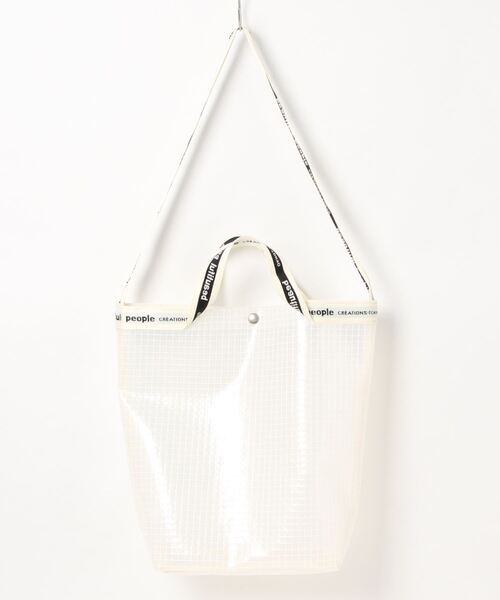 beautiful people(ビューティフルピープル)の「beautiful people plaid vinyl logo tape shoulder bag 1000611931(ショルダーバッグ・レディース・クリア・FREE)」の5枚目の写真