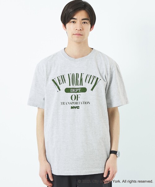 GOOD ROCK SPEED(グッドロックスピード)の「【別注】<GOOD ROCK SPEED>NYC Transport プリント Tシャツ(Tシャツ/カットソー・メンズ・ライトグレー・M/L/XL)」の4枚目の写真