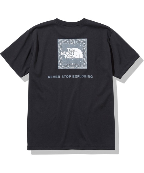THE NORTH FACE(ザノースフェイス)の「THE NORTH FACE S/S Bandana Square Logo Tee NTW32349(Tシャツ/カットソー・レディース・ネイビー/オレンジ/ホワイト/ブラック・LARGE/MEDIUM/SMALL)」の3枚目の写真