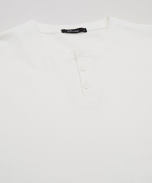 セール】USコットン オーバーサイズ ヘンリーネック 半袖Tシャツ