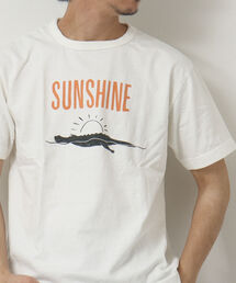 BARNS OUTFITTERS | 【BARNS OUTFITTERS/バーンズアウトフィッターズ】別注吊り編みTシャツ SUNSHINE(Tシャツ/カットソー)