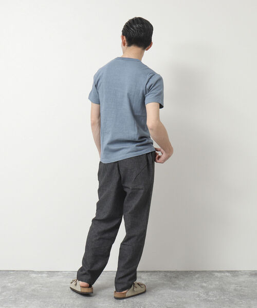 BARNS OUTFITTERS(バーンズアウトフィッターズ)の「【BARNS OUTFITTERS/バーンズアウトフィッターズ】別注吊り編みTシャツ SUNSHINE(Tシャツ/カットソー・メンズ・ホワイト/グレイッシュブルー/グレー・S/M/L/XL)」の10枚目の写真