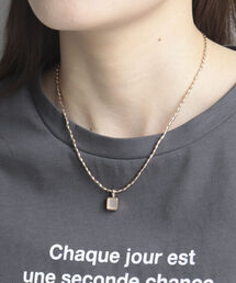 fredy emue | カラーウィンドウ粒チェーンネックレス(ネックレス)