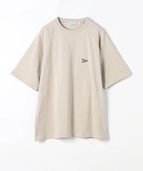 Grand PARK（グランドパーク）の「DISCUS別注ラグランスリーブオーバーTシャツ（Tシャツ/カットソー・メンズ・ベージュ/ホワイト/レッド/グレー・SMALL/MEDIUM/LARGE/X-LARGE）」の3枚目の写真