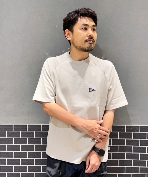 Grand PARK（グランドパーク）の「DISCUS別注ラグランスリーブオーバーTシャツ（Tシャツ/カットソー・メンズ・ベージュ/ホワイト/レッド/グレー・SMALL/MEDIUM/LARGE/X-LARGE）」の19枚目の写真