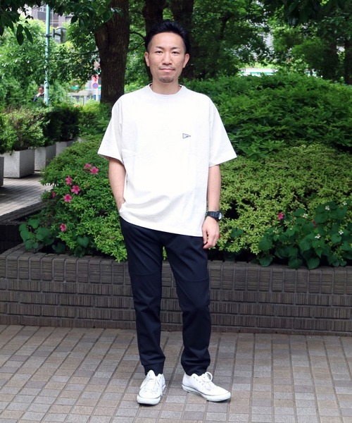 Grand PARK（グランドパーク）の「DISCUS別注ラグランスリーブオーバーTシャツ（Tシャツ/カットソー・メンズ・ベージュ/ホワイト/レッド/グレー・SMALL/MEDIUM/LARGE/X-LARGE）」の22枚目の写真