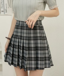 ハイウエストAラインミニプリーツスJKスカート