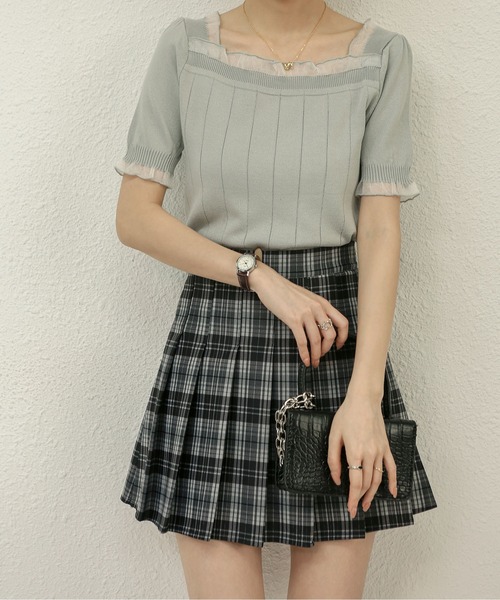 MAISON DE THERESE(メゾン ド テレーズ)の「ハイウエストAラインミニプリーツスJKスカート(スカート・レディース・D/C/B/E/A・M/L)」の13枚目の写真