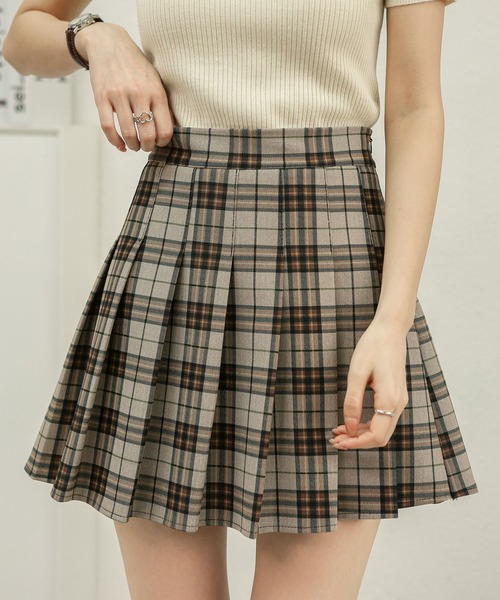 MAISON DE THERESE(メゾン ド テレーズ)の「ハイウエストAラインミニプリーツスJKスカート(スカート・レディース・D/C/B/E/A・M/L)」の8枚目の写真