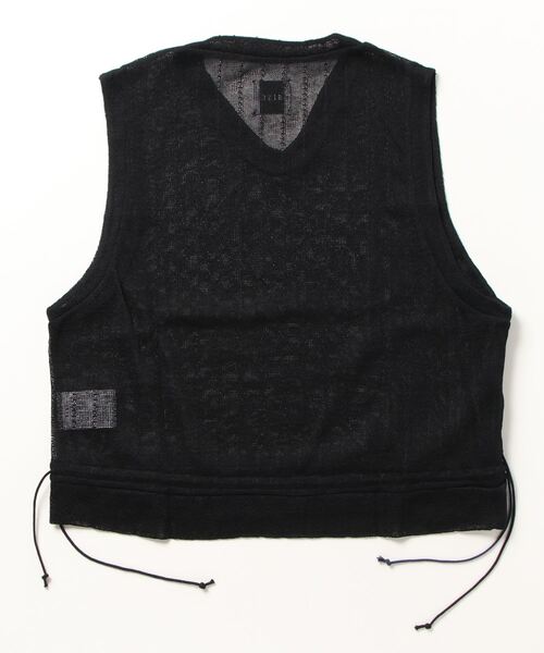SISE(シセ)の「SISE VEST KNIT(ベスト・メンズ・ブラック・MEDIUM)」の2枚目の写真