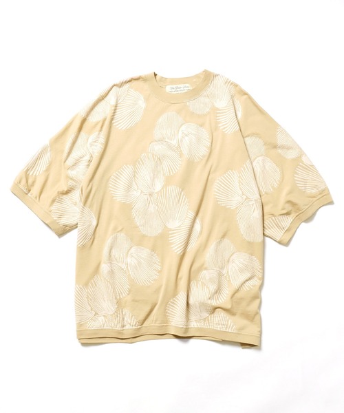 REMI RELIEF（レミレリーフ）の「REMI RELIEF/レミレリーフ シェル柄カットJQ T Tシャツ 総柄Ｔシャツ オーバーサイズ（Tシャツ/カットソー・メンズ・ブラウン/ベージュ/チャコール・L/M/XL）」の13枚目の写真