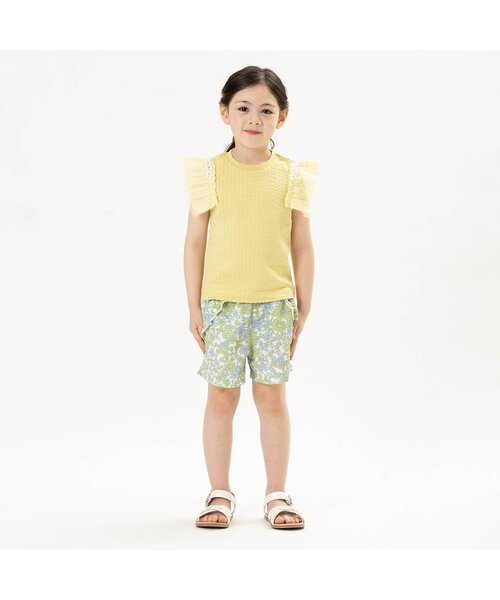 Seraph(セラフ)の「ポケットフリル水陸両用ショートパンツ(その他パンツ・キッズ・ミント/オレンジ/イエロー/チャコール・100/110/130/140/120/90/80)」の7枚目の写真