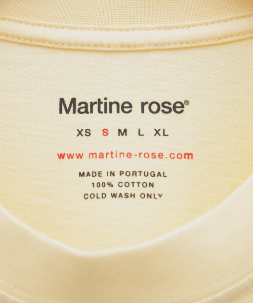 MARTINE ROSE（マーティンローズ）の「【MARTINEROSE / マーティンローズ】OVERSIZED T-SH EXCEL（Tシャツ/カットソー・メンズ・ホワイト系その他・SMALL）」の3枚目の写真