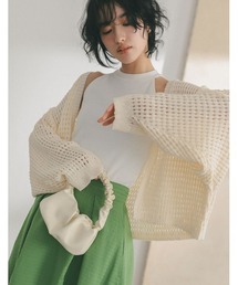 Re:EDIT | [2023 SUMMER COLLECTION]フィッシュネットニットガウンカーディガン(カーディガン/ボレロ)