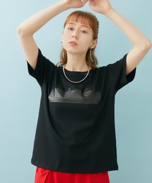 TRANOI（トラノイ）の「TRANOI.TEE（Tシャツ/カットソー・レディース・ブラック/カーキ/ブルー/ホワイト/ブラック系その他/ホワイト系その他/ベージュ・FREE）」の5枚目の写真