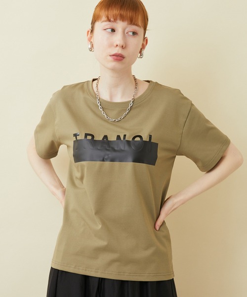TRANOI（トラノイ）の「TRANOI.TEE（Tシャツ/カットソー・レディース・ブラック/カーキ/ブルー/ホワイト/ブラック系その他/ホワイト系その他/ベージュ・FREE）」の6枚目の写真