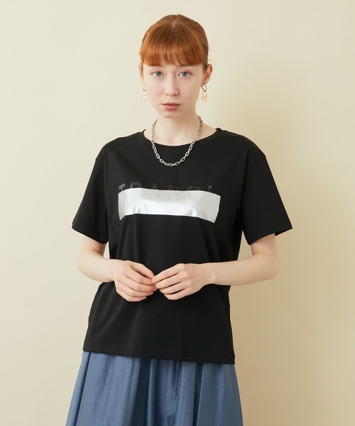 TRANOI（トラノイ）の「TRANOI.TEE（Tシャツ/カットソー・レディース・ブラック/カーキ/ブルー/ホワイト/ブラック系その他/ホワイト系その他/ベージュ・FREE）」の9枚目の写真
