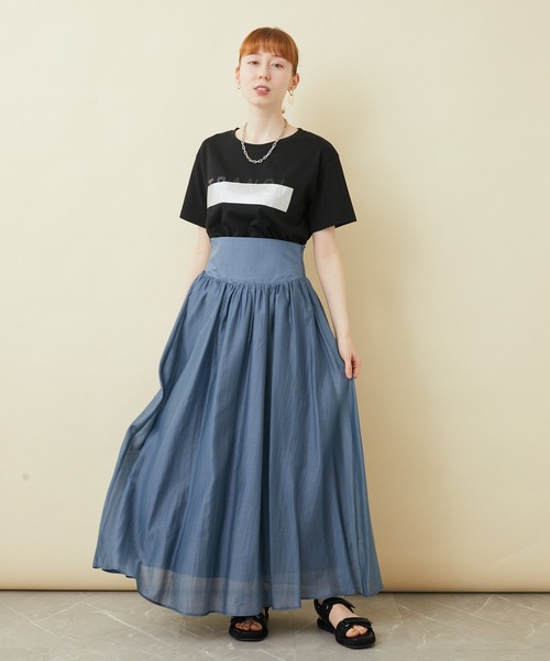 TRANOI（トラノイ）の「TRANOI.TEE（Tシャツ/カットソー・レディース・ブラック/カーキ/ブルー/ホワイト/ブラック系その他/ホワイト系その他/ベージュ・FREE）」の13枚目の写真