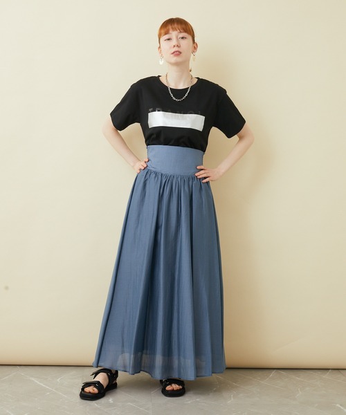 TRANOI（トラノイ）の「TRANOI.TEE（Tシャツ/カットソー・レディース・ブラック/カーキ/ブルー/ホワイト/ブラック系その他/ホワイト系その他/ベージュ・FREE）」の14枚目の写真