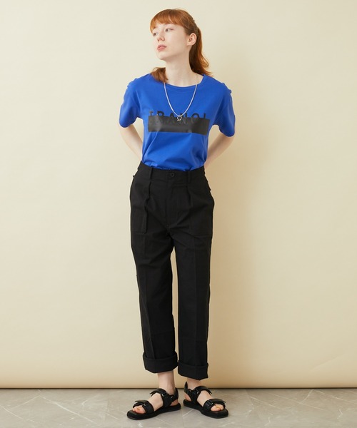 TRANOI（トラノイ）の「TRANOI.TEE（Tシャツ/カットソー・レディース・ブラック/カーキ/ブルー/ホワイト/ブラック系その他/ホワイト系その他/ベージュ・FREE）」の19枚目の写真