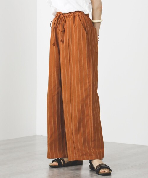 BEAMS HEART / 先染めストライプ ワイドパンツ（その他パンツ）｜BEAMS HEART（ビームスハート） 6,300円