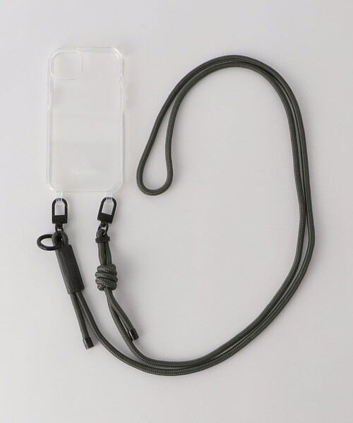 【別注】＜Topologie×green label relaxing＞チャコール スマホショルダー（スマホケース/カバー）｜Topologie（トポロジー）