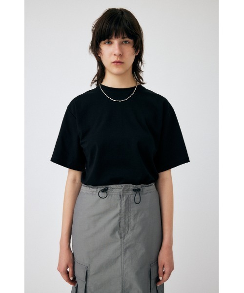 MOUSSY（マウジー）の「CORCORAN OVERSIZE C/N Tシャツ（Tシャツ/カットソー・レディース・ブラック/ターコイズブルー/ホワイト・FREE）」の2枚目の写真