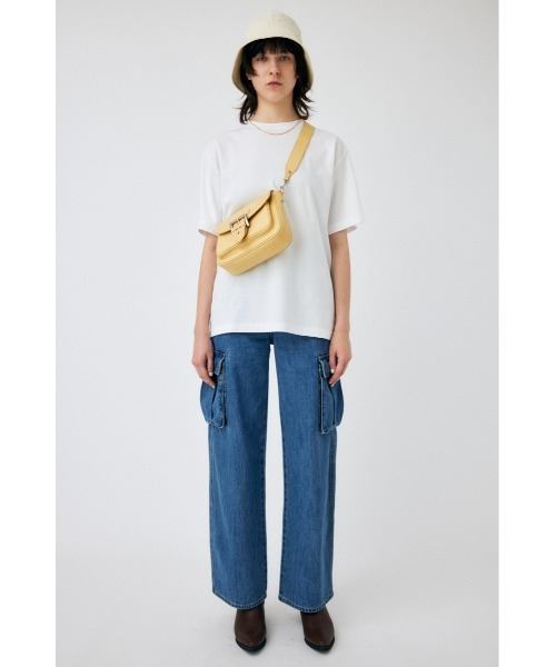 MOUSSY（マウジー）の「CORCORAN OVERSIZE C/N Tシャツ（Tシャツ/カットソー・レディース・ブラック/ターコイズブルー/ホワイト・FREE）」の16枚目の写真