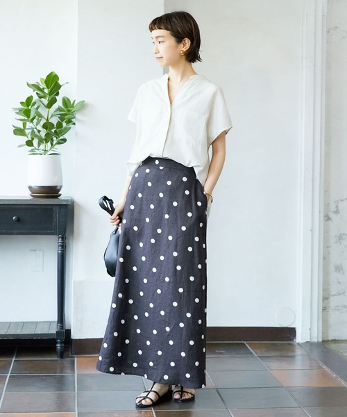 URBAN RESEARCH(アーバンリサーチ)の「ポケット付エアリーシャツ(シャツ/ブラウス・レディース・ネイビー/マスタード/オフホワイト・FREE)」の8枚目の写真