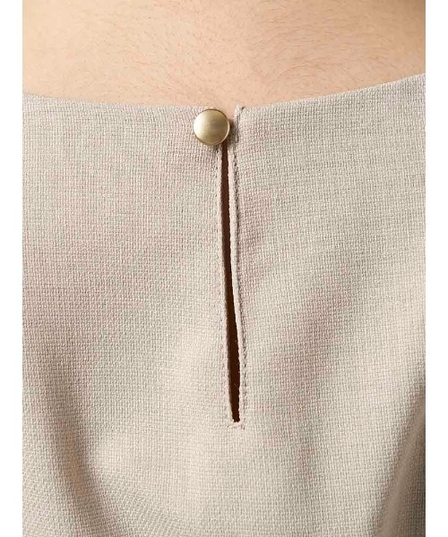 Perfect Suit FActory(パーフェクトスーツファクトリー)の「【セットアップ可能】麻調メッシュブラウス ベージュ/ネイビー(シャツ/ブラウス・レディース・ネイビー/ベージュ・M/S/L/SS)」の10枚目の写真