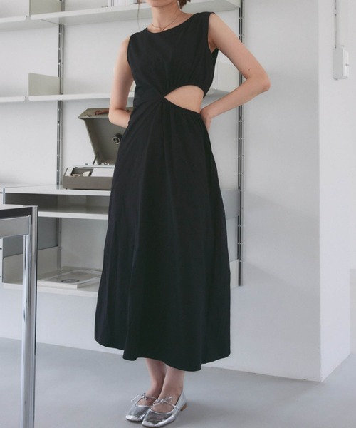 solleim（ソルレム）の「カットアウトノースリワンピース（ワンピース・レディース・ブラック/アイボリー・M）」の10枚目の写真