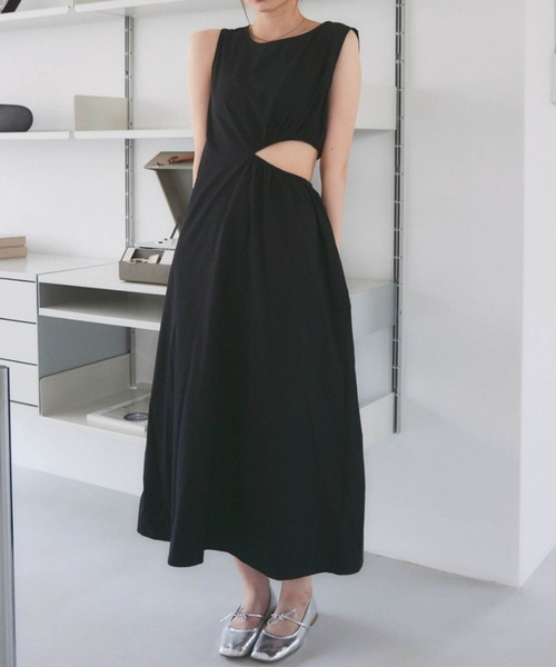 solleim（ソルレム）の「カットアウトノースリワンピース（ワンピース・レディース・ブラック/アイボリー・M）」の11枚目の写真