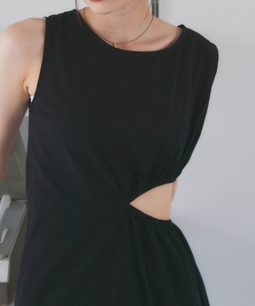solleim（ソルレム）の「カットアウトノースリワンピース（ワンピース・レディース・ブラック/アイボリー・M）」の17枚目の写真