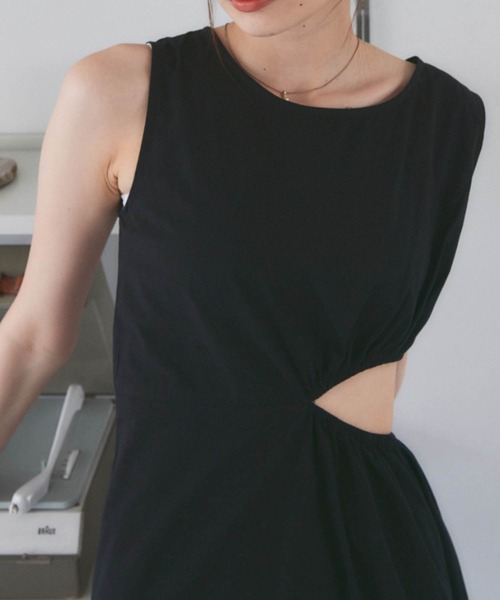 solleim（ソルレム）の「カットアウトノースリワンピース（ワンピース・レディース・ブラック/アイボリー・M）」の18枚目の写真