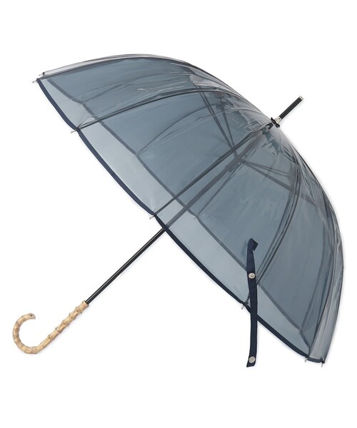 SHOO・LA・RUE（シューラルー）の「【長傘/because】12フレームクリアアンブレラ（長傘・レディース・グレー/ダークブラウン・00）」の2枚目の写真