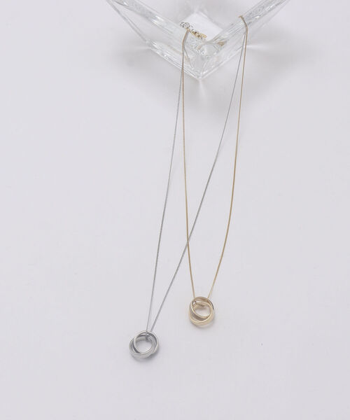 NOLLEY’S Sophi（ノーリーズソフィ）の「クロスリング ネックレス（ネックレス・レディース・シルバー/ゴールド・FREE）」の9枚目の写真