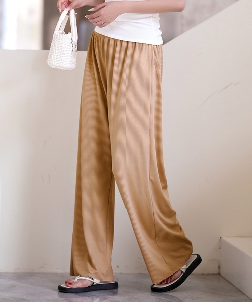 レディース水着 カーブリブラッシュガードパンツ（ラッシュガード