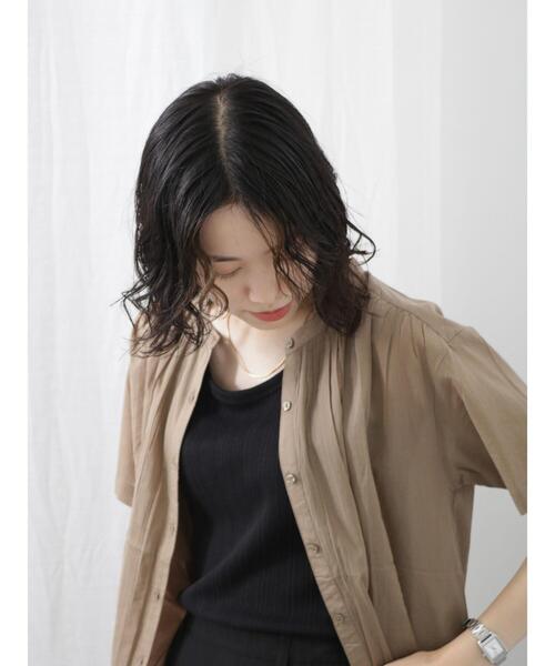 Samansa Mos2 blue（サマンサモスモスブルー）の「ボイルギャザーブラウス（シャツ/ブラウス・レディース・ベージュ/チャコールグレー/イエロー/グリーン・F）」の18枚目の写真