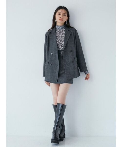 MURUA（ムルーア）の「ジオメトリックチュールトップス（Tシャツ/カットソー・レディース・ホワイト/ベージュ・FREE）」の18枚目の写真