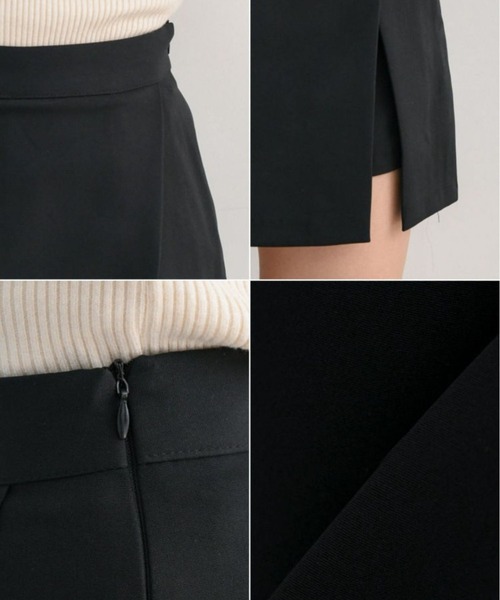 almo（アルモ）の「スリットスカートパンツ(BEY)（スカート・レディース・ブラック・X-SMALL/SMALL/MEDIUM/LARGE）」の4枚目の写真