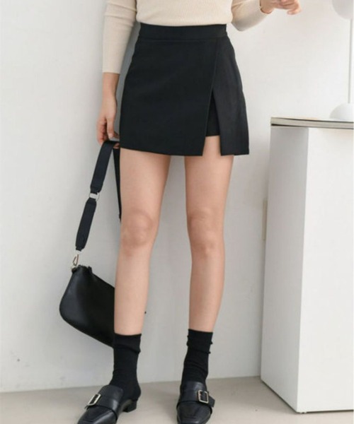 almo（アルモ）の「スリットスカートパンツ(BEY)（スカート・レディース・ブラック・X-SMALL/SMALL/MEDIUM/LARGE）」の5枚目の写真