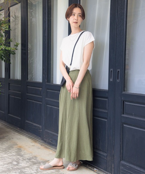 LEPSIM(レプシィム)の「リネン混マーメイドスカート 908508(スカート・レディース・アイボリー/ネイビー/カーキ/ブラック・FREE)」の17枚目の写真
