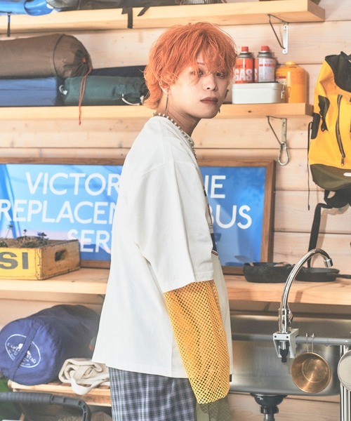 PBLIM(ページボーイリム)の「PBLIM/まんまる子コラボビッグT(Tシャツ/カットソー・レディース・ライトグリーン/レッド/オフホワイト・FREE)」の10枚目の写真