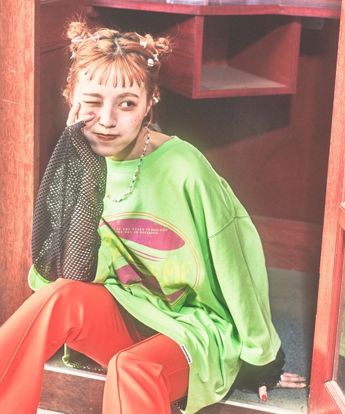 PBLIM(ページボーイリム)の「PBLIM/まんまる子コラボビッグT(Tシャツ/カットソー・レディース・ライトグリーン/レッド/オフホワイト・FREE)」の20枚目の写真
