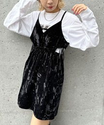 CIAOPANIC | サイドカットアウトベロアチュニックキャミワンピ(キャミソール)