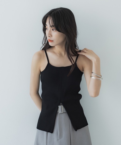 UNITED TOKYO（ユナイテッドトウキョウ）の「【WEB限定】コルトカラーリブニット-ウォッシャブル-（ニット/セーター・レディース・アイボリー/ブラック・FREE）」の10枚目の写真