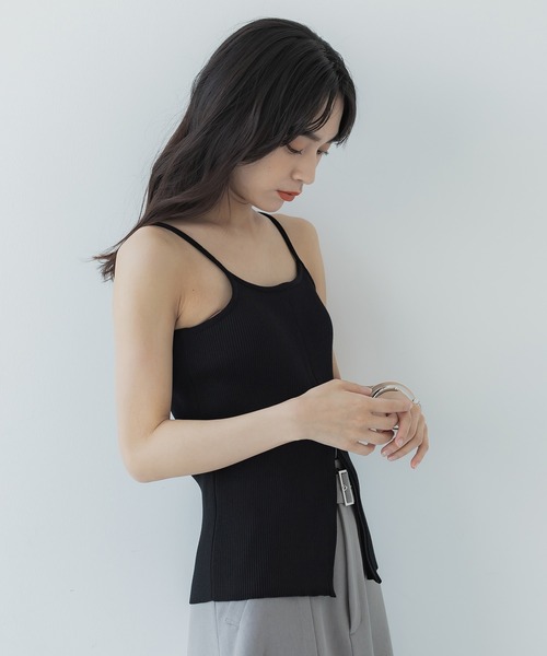 UNITED TOKYO（ユナイテッドトウキョウ）の「【WEB限定】コルトカラーリブニット-ウォッシャブル-（ニット/セーター・レディース・アイボリー/ブラック・FREE）」の13枚目の写真